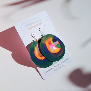 NEWFusion fülbevaló - fenntartható ékszer - ékszer - fülbevaló - lógó fülbevaló - Meska.hu