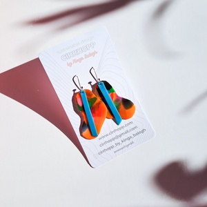 NEWFusion fülbevaló - fenntartható ékszer - ékszer - fülbevaló - lógó fülbevaló - Meska.hu