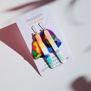 NEWFusion fülbevaló - fenntartható ékszer - ékszer - fülbevaló - lógó fülbevaló - Meska.hu