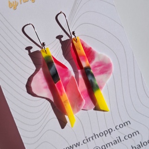 NEWFusion fülbevaló - fenntartható ékszer, Ékszer, Fülbevaló, Lógó fülbevaló, Újrahasznosított alapanyagból készült termékek, Ékszerkészítés, MESKA