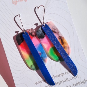 NEWFusion fülbevaló - fenntartható ékszer, Ékszer, Fülbevaló, Lógó fülbevaló, Újrahasznosított alapanyagból készült termékek, Ékszerkészítés, MESKA