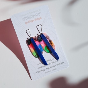 NEWFusion fülbevaló - fenntartható ékszer - ékszer - fülbevaló - lógó fülbevaló - Meska.hu