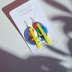 NEWFusion fülbevaló - fenntartható ékszer, Ékszer, Fülbevaló, Lógó fülbevaló, Újrahasznosított alapanyagból készült termékek, Ékszerkészítés, MESKA