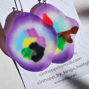 NEWFusion fülbevaló - fenntartható ékszer - ékszer - fülbevaló - lógó fülbevaló - Meska.hu