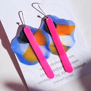 NEWFusion fülbevaló - fenntartható ékszer - ékszer - fülbevaló - lógó fülbevaló - Meska.hu