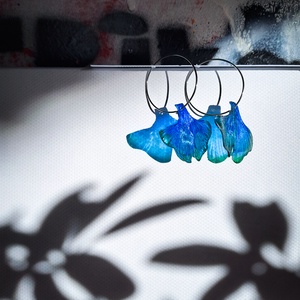 Ginkgo fülbevaló - fenntartható ékszer - Meska.hu