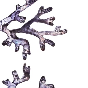 Korallág fülbevaló - fenntartható ékszer - ékszer - fülbevaló - lógó fülbevaló - Meska.hu