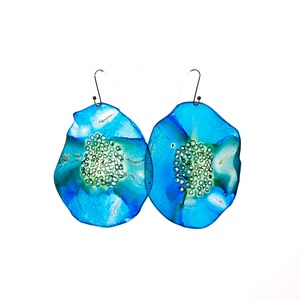 Plabodot fülbevaló - fenntartható ékszer - ékszer - fülbevaló - lógó fülbevaló - Meska.hu