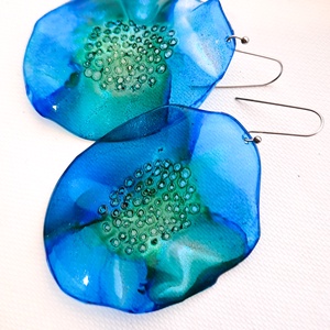 Plabodot fülbevaló - fenntartható ékszer - ékszer - fülbevaló - lógó fülbevaló - Meska.hu