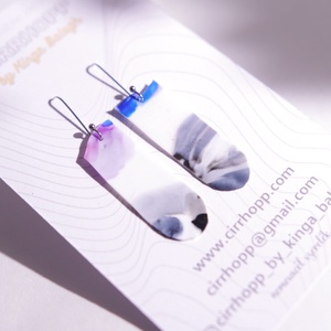 NEWFusion fülbevaló - fenntartható ékszer - ékszer - fülbevaló - lógó fülbevaló - Meska.hu