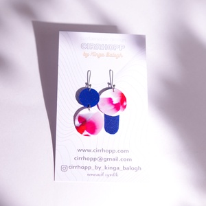 NEWFusion fülbevaló - fenntartható ékszer - ékszer - fülbevaló - lógó fülbevaló - Meska.hu