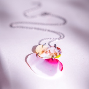 Fusion medálos nyaklánc - fenntartható ékszer, Ékszer, Nyaklánc, Medálos nyaklánc, Újrahasznosított alapanyagból készült termékek, Ékszerkészítés, MESKA