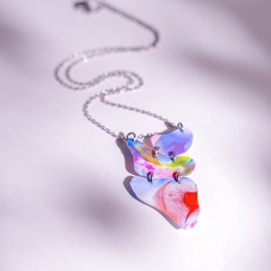 Fusion medálos nyaklánc - fenntartható ékszer, Ékszer, Nyaklánc, Medálos nyaklánc, Újrahasznosított alapanyagból készült termékek, Ékszerkészítés, MESKA