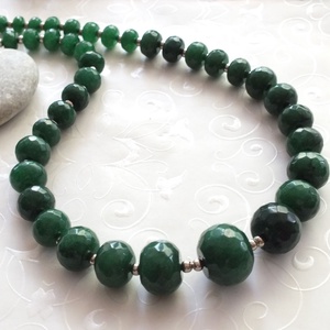 Smaragdzöld... jáde nyaklánc -  - Meska.hu