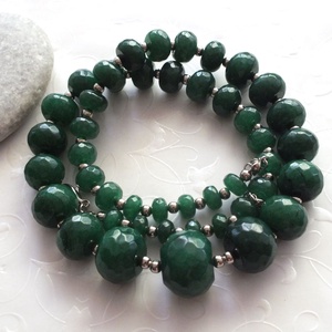 Smaragdzöld... jáde nyaklánc -  - Meska.hu