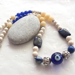 Evil eye... ásványgyöngy nyaklánc -  - Meska.hu