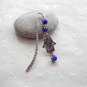 Evil eye - Hamsa könyvjelző - könyv & zene - könyvjelző - Meska.hu