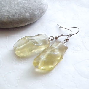 Gumicukor... citromkvarc fülbevaló - ékszer - fülbevaló - lógó fülbevaló - Meska.hu