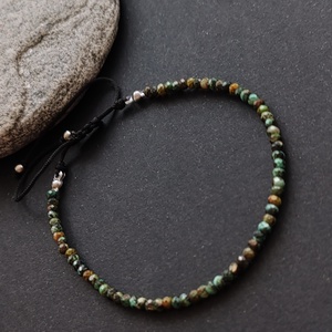 Minidesign... afrikai türkiz acél karkötő - ékszer - karkötő - gyöngyös karkötő - Meska.hu