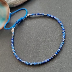 Minidesign... lápisz lazuli karkötő, Ékszer, Karkötő, Gyöngyös karkötő, Ékszerkészítés, MESKA