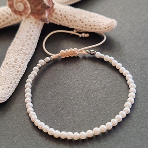 Shell pearl karkötő - ékszer - karkötő - gyöngyös karkötő - Meska.hu