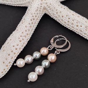 Shell pearl fülbevaló  - ékszer - fülbevaló - lógó fülbevaló - Meska.hu