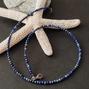 Minidesign...  Lápisz lazuli nyaklánc - ékszer - nyaklánc - gyöngyös nyaklánc - Meska.hu