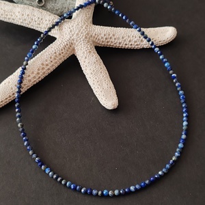 Minidesign...  Lápisz lazuli nyaklánc - ékszer - nyaklánc - gyöngyös nyaklánc - Meska.hu