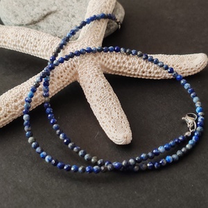Minidesign...  Lápisz lazuli nyaklánc - ékszer - nyaklánc - gyöngyös nyaklánc - Meska.hu