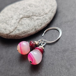 Pink lufi fülbevaló  - ékszer - fülbevaló - lógó fülbevaló - Meska.hu