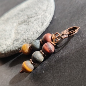 Matt tigrisszem fülbevaló - ékszer - fülbevaló - lógó fülbevaló - Meska.hu Matt tigrisszem fülbevaló - ékszer - fülbevaló - lógó fülbevaló - Meska.hu