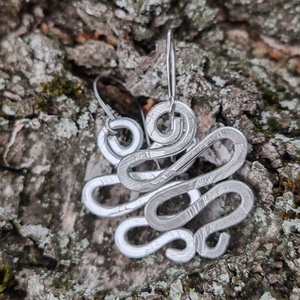 Tekervény ... alumínium fülbevaló  - Meska.hu