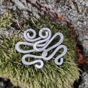 Tekervény ... alumínium fülbevaló  - ékszer - fülbevaló - lógó fülbevaló - Meska.hu