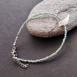 Minidesign... kismadár cirkónia karkötő  - ékszer - karkötő - gyöngyös karkötő - Meska.hu