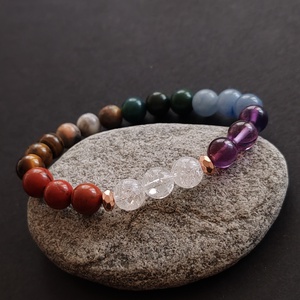 Csakra karkötő - ékszer - karkötő - gyöngyös karkötő - Meska.hu