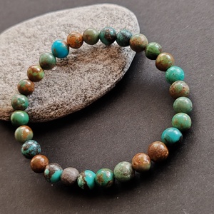 Türkiz karkötő - ékszer - karkötő - gyöngyös karkötő - Meska.hu