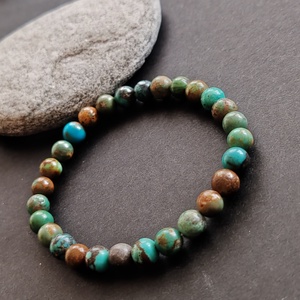 Türkiz karkötő - ékszer - karkötő - gyöngyös karkötő - Meska.hu