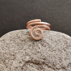 Rosegold alumínium gyűrű  - ékszer - gyűrű - fonódó gyűrű - Meska.hu