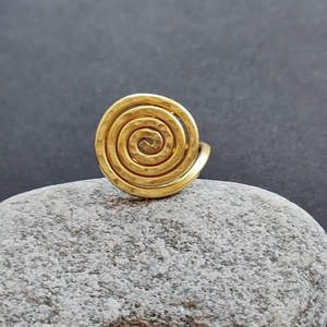 Kakaós tekercs...  arany alumínium gyűrű  - Meska.hu