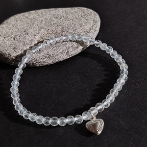 Kék topáz karkötő - ékszer - karkötő - gyöngyös karkötő - Meska.hu