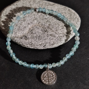 Apatit karkötő - ékszer - karkötő - gyöngyös karkötő - Meska.hu