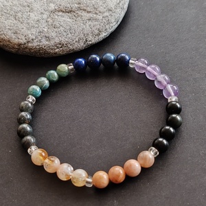 Extra csakra karkötő - Meska.hu