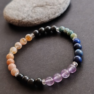 Extra csakra karkötő - ékszer - karkötő - gyöngyös karkötő - Meska.hu