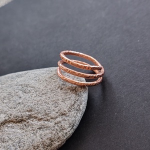 Rosegold alumínium gyűrű  - ékszer - gyűrű - fonódó gyűrű - Meska.hu