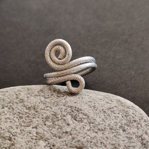 Ezüst alumínium gyűrű  - ékszer - gyűrű - fonódó gyűrű - Meska.hu