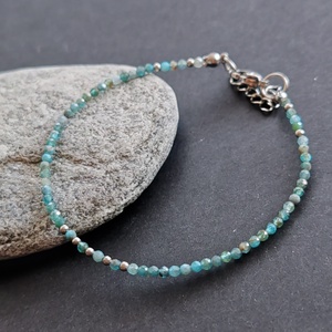 Minidesign... apatit karkötő, Ékszer, Karkötő, Gyöngyös karkötő, Ékszerkészítés, MESKA