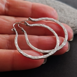 Karika fülbevaló  - ékszer - fülbevaló - lógó fülbevaló - Meska.hu