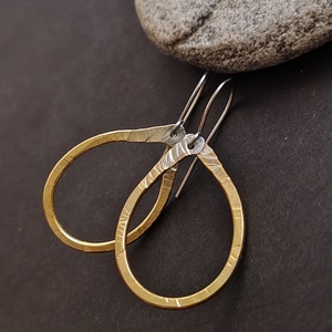 Arany csepp fülbevaló , Ékszer, Fülbevaló, Lógó fülbevaló, Ékszerkészítés, Fémmegmunkálás, MESKA