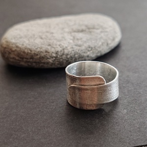 Széles alumínium gyűrű  - Meska.hu