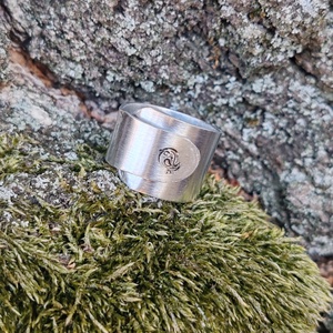 Széles alumínium gyűrű - madárkás - ékszer - gyűrű - figurális gyűrű - Meska.hu